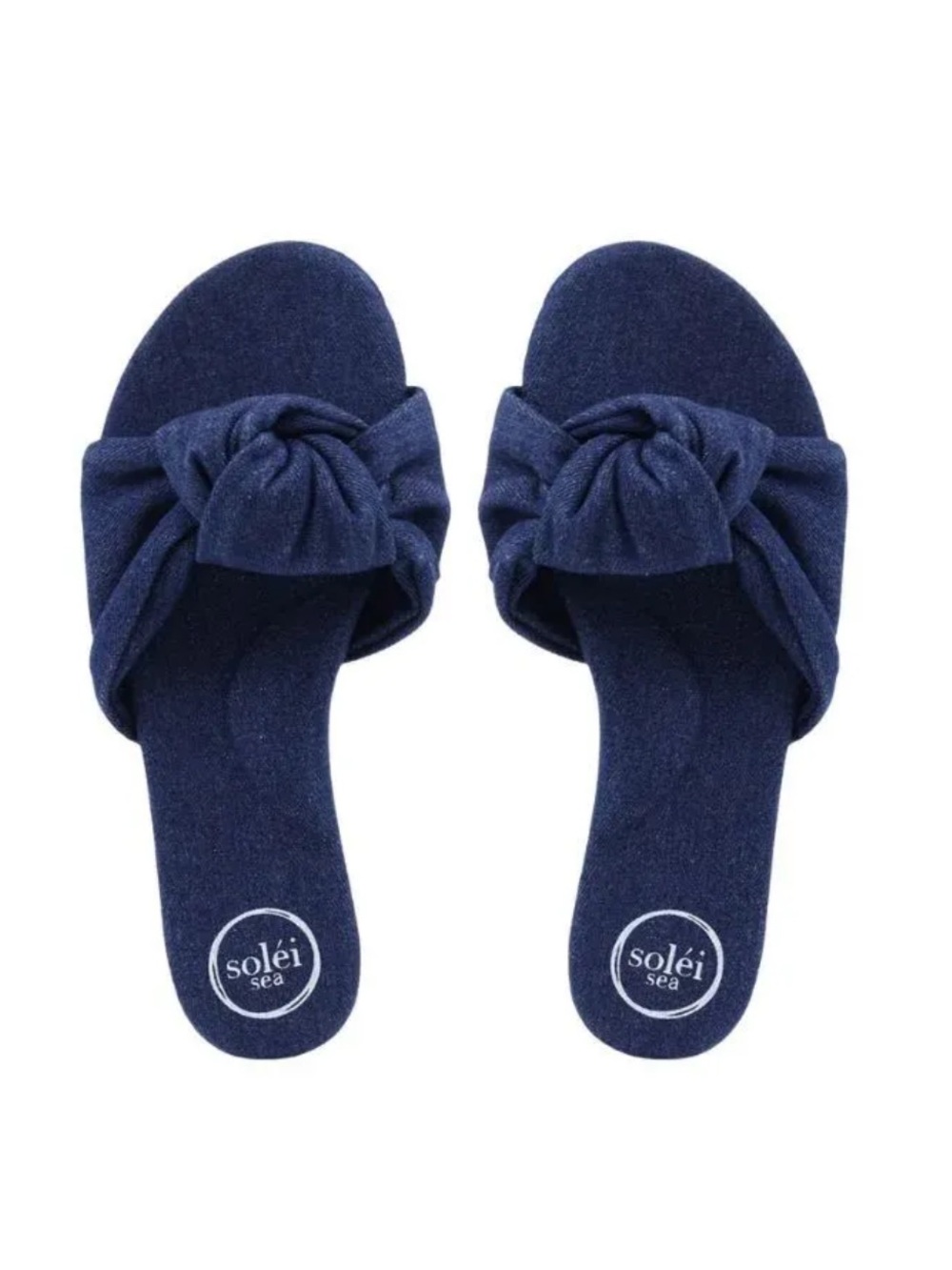 NEW $89 Anthropologie Solei Sea
Navy Knot Slide Sandals sandals size US 7 / 38